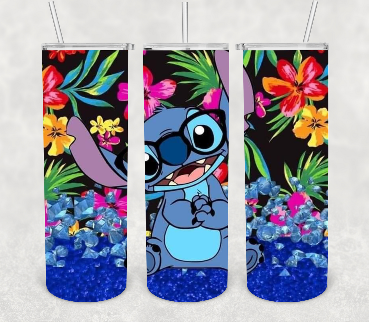 Cute_Stitch with Glasses Tumbler
